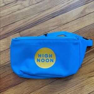 Blue HIGH NOON Fanny pack waist cooler bag with drink holder